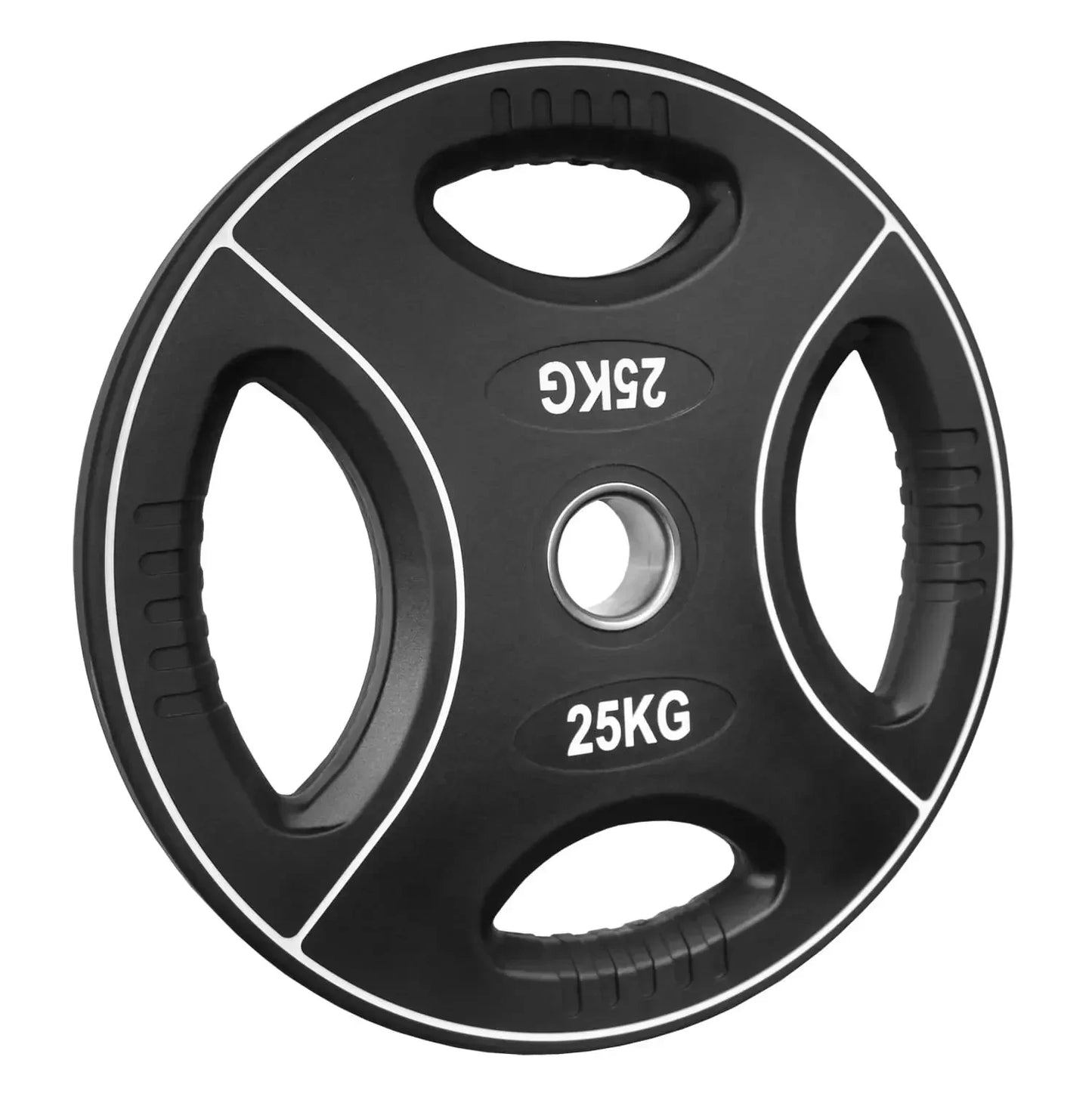 PU Hantelscheibe | 50/51 mm | 4-Grip-Design | 1,25 Kg - 25 Kg |