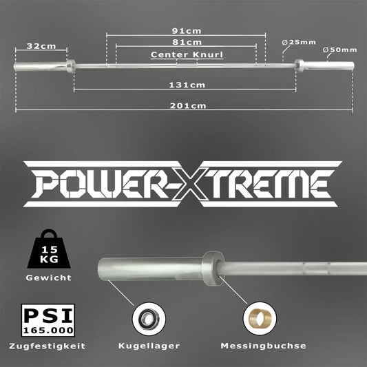 Women-Bar | 50mm | | Trainings-Bar | 201cm | IPF | IWF | 15Kg |
