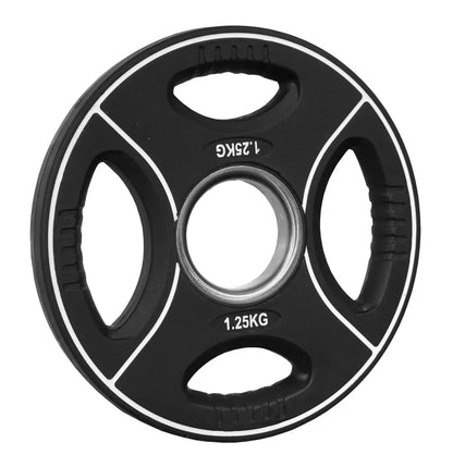 PU Hantelscheibe | 50/51 mm | 4-Grip-Design | 1,25 Kg - 25 Kg |