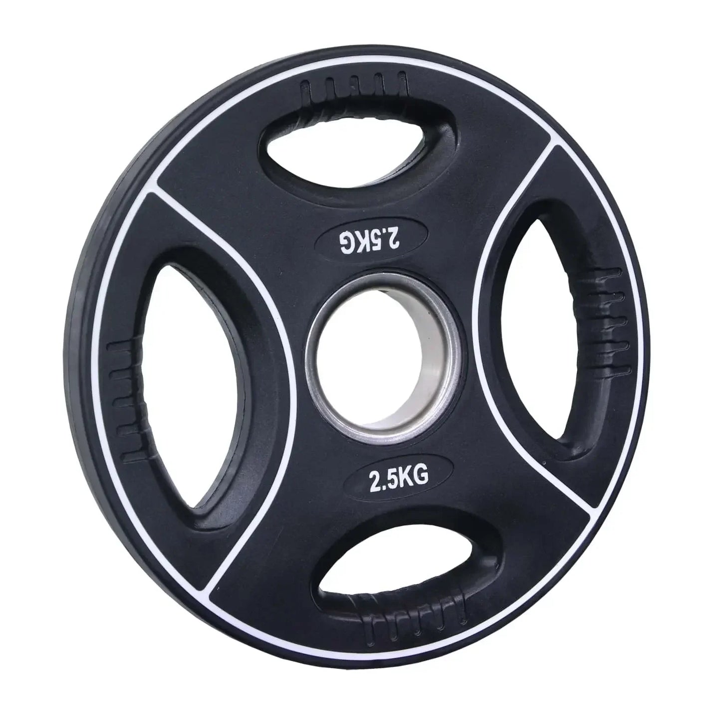 PU Hantelscheibe | 50/51 mm | 4-Grip-Design | 1,25 Kg - 25 Kg |