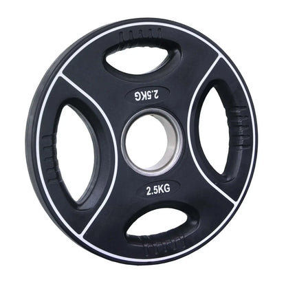 PU Hantelscheibe | 50/51 mm | 4-Grip-Design | 1,25 Kg - 25 Kg |