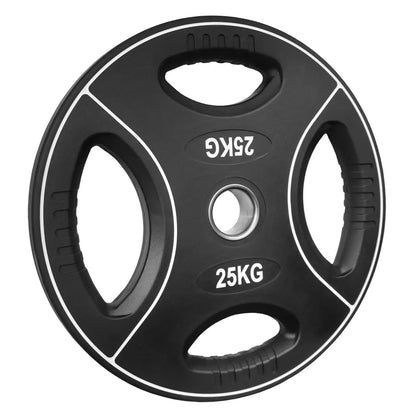 PU Hantelscheibe | 50/51 mm | 4-Grip-Design | 1,25 Kg - 25 Kg |
