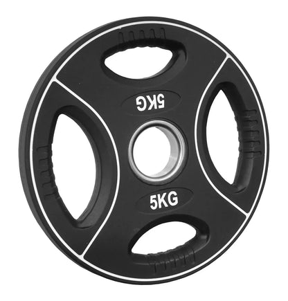 PU Hantelscheibe | 50/51 mm | 4-Grip-Design | 1,25 Kg - 25 Kg |