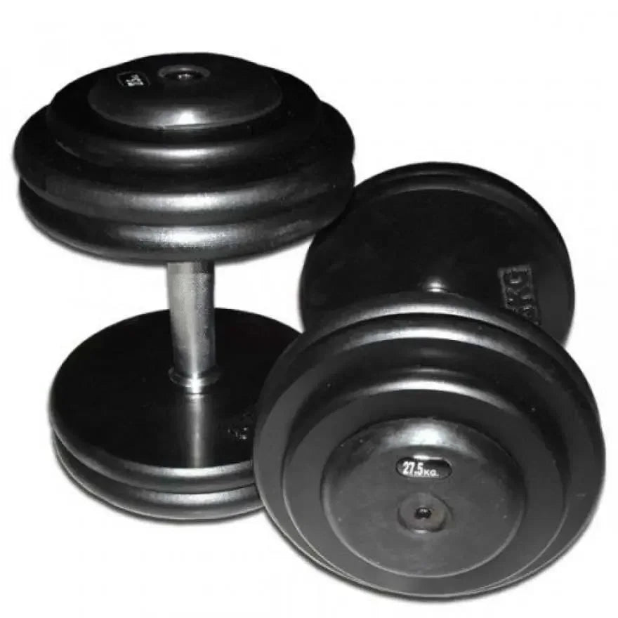 Guss Kompakt-Hantelsatz | 2,5Kg - 70 Kg | Gusseisen | 2,5kg Abstufung |