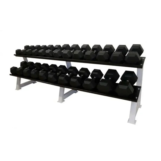 HEX Hantel-Satz | 5Kg - 50Kg | gummierte Kurzhanteln | 2,5Kg Abstufung |