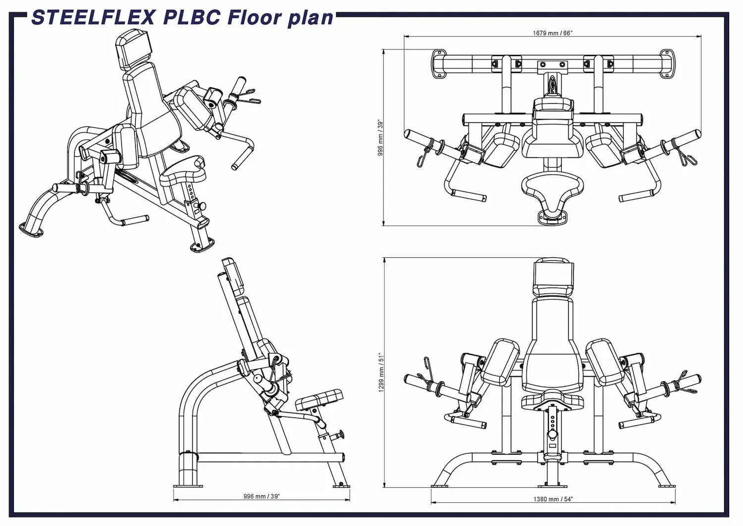 Plate-Load | Bizeps-Maschine | Isolaterale Bizeps-Curl | PLBC |