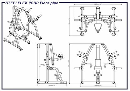 Plate-Load | Brustpresse | Isolateral | 250 Kg Belastbarkeit | PSDP |