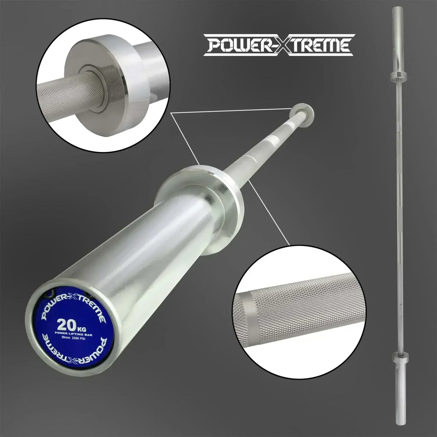 Powerlifting-Bar | 50mm | IPF | 230 KSI | Profi-Langhantel | 800Kg |