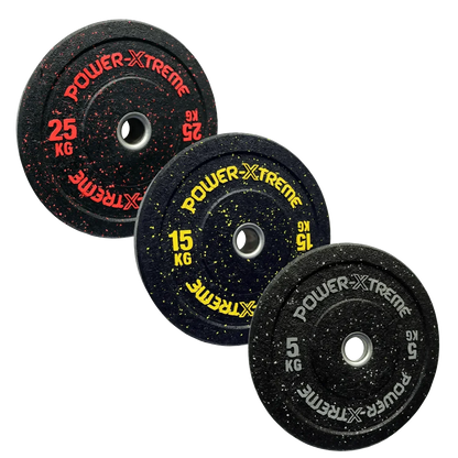 Bumper Plates | farbcodiert | 50 mm | Gummi-Granulat | 5 Kg - 25 Kg |