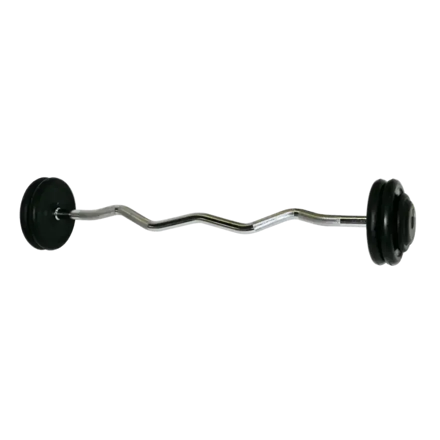 gummierter SZ-Hantelsatz | Profi | SZ-Hantel | 10 - 60 Kg | 2,5Kg Abstufung |