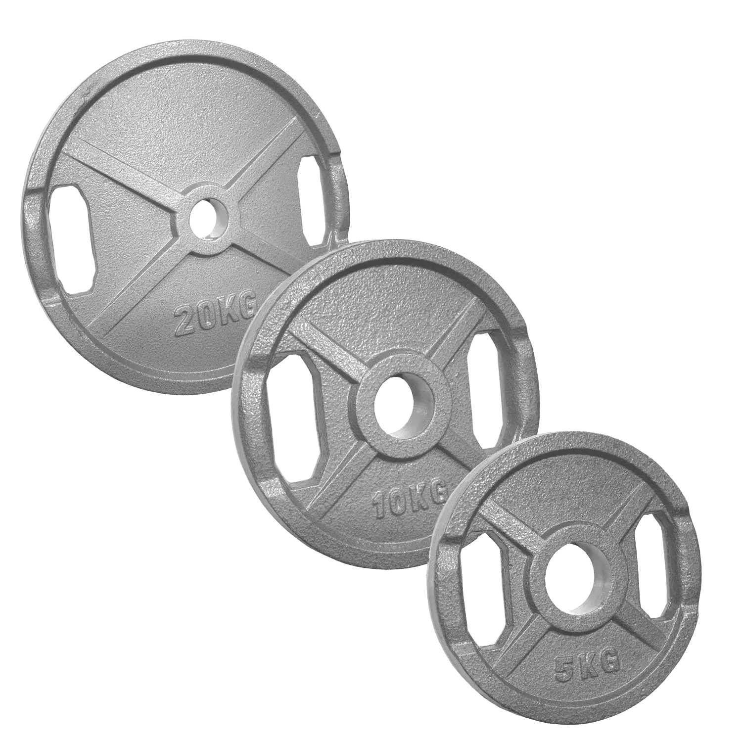 Gewichtsscheibe Guss | 50/51 mm | mit Griffe | 0,5 Kg - 40 Kg |
